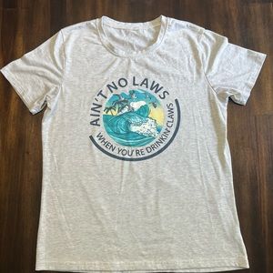 White Claw Shirt - Ain’t no laws (size medium)